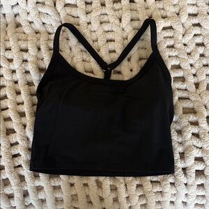 Vitality Black Y Back (with triangle detail) Tank Top